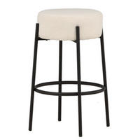 BARSTOL i vit  - vit, Design, metall/textil (50/70/50cm) - Best Price