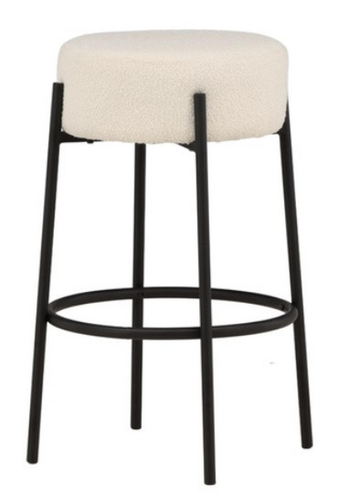 BARSTOL i vit  - vit, Design, metall/textil (50/70/50cm) - Best Price