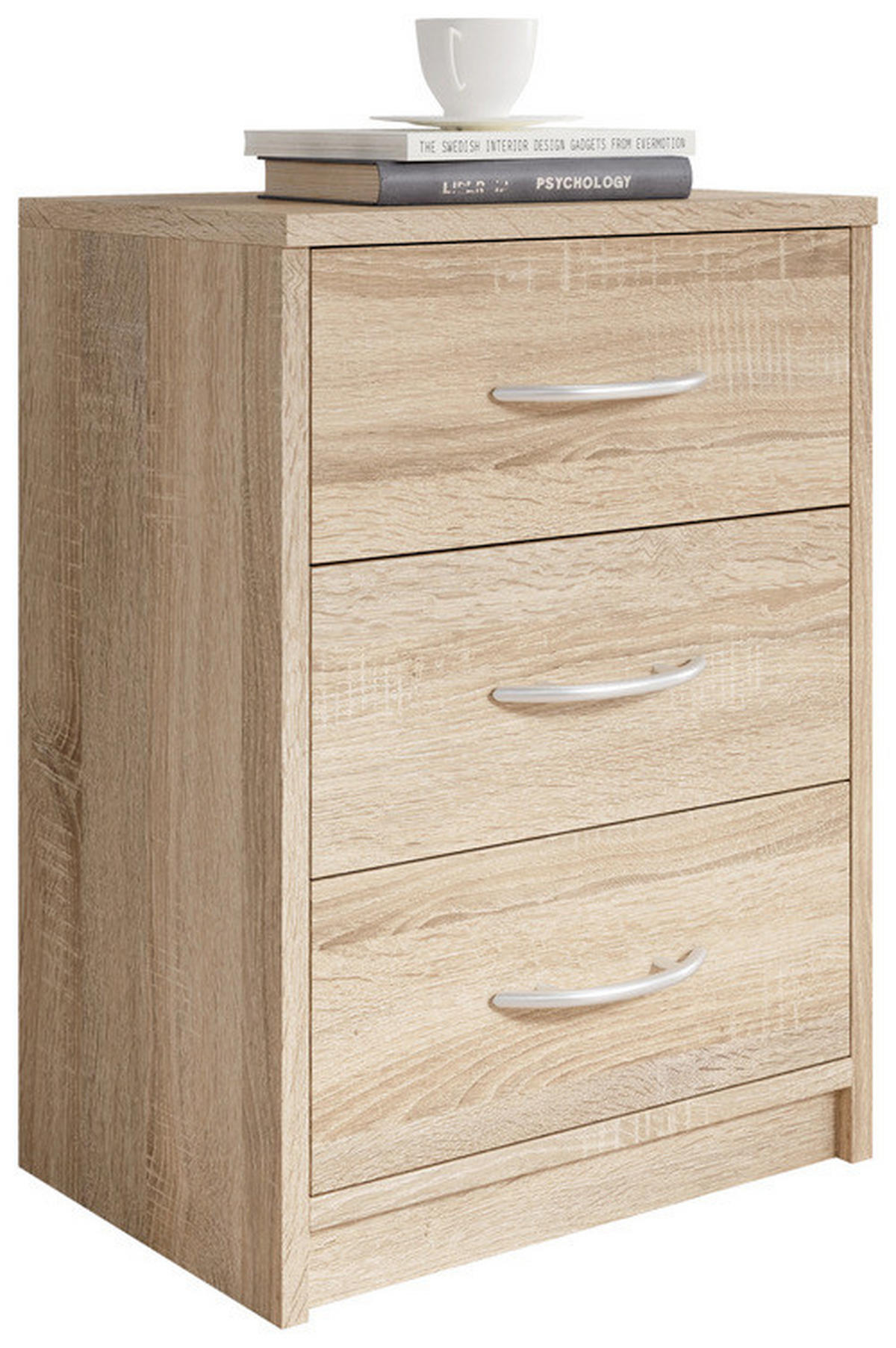 NACHTSCHRANK 38,5/54/28,2 cm  - Sonoma Eiche, Basics (38,5/54/28,2cm) - P & B