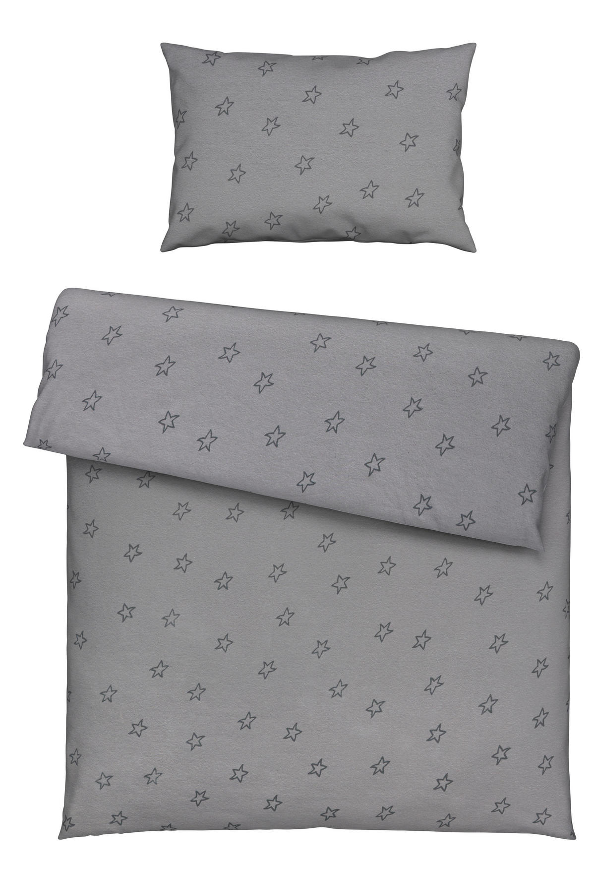 BABYBETTWÄSCHE 100/135 cm  - Grau, Basics, Textil (100/135cm) - Patinio