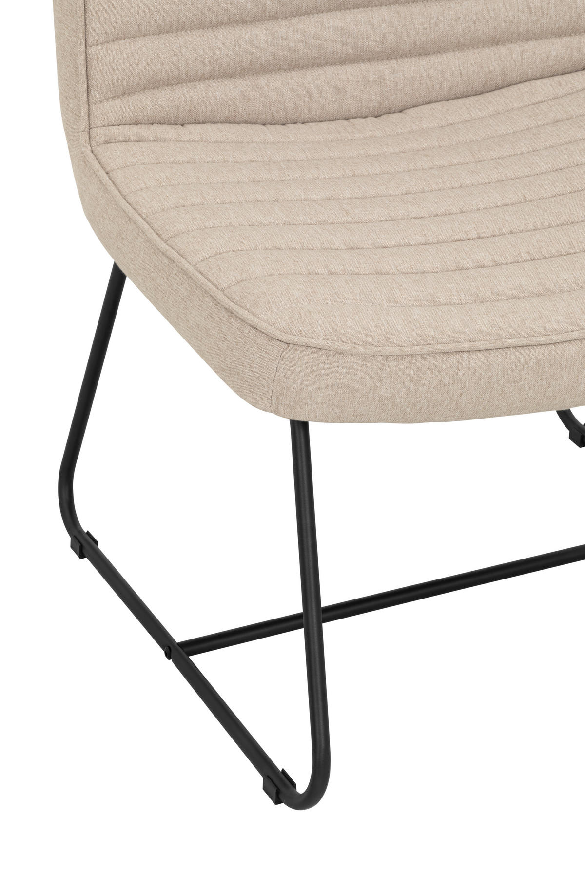 SESSEL Webstoff Beige    - Beige/Schwarz, MODERN, Textil/Metall (66/85/69cm) - P & B