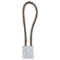 FÜGGÖNYELKÖTŐ 38 cm  - antracit, Basics, textil (38cm) - Homeware
