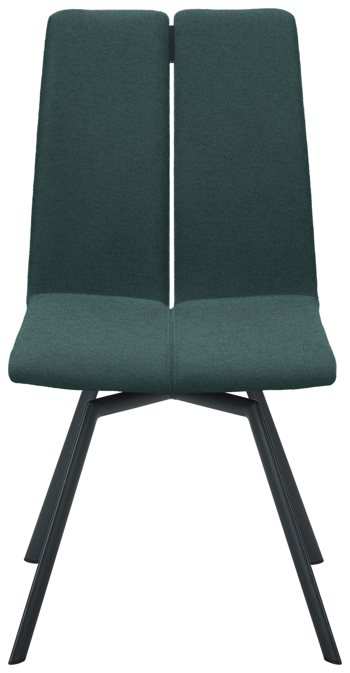 STUHL  Lederauswahl, Stoffauswahl, Typenauswahl Struktur  - Türkis/Anthrazit, Design, Textil/Metall (50/92/64cm) - Venjakob