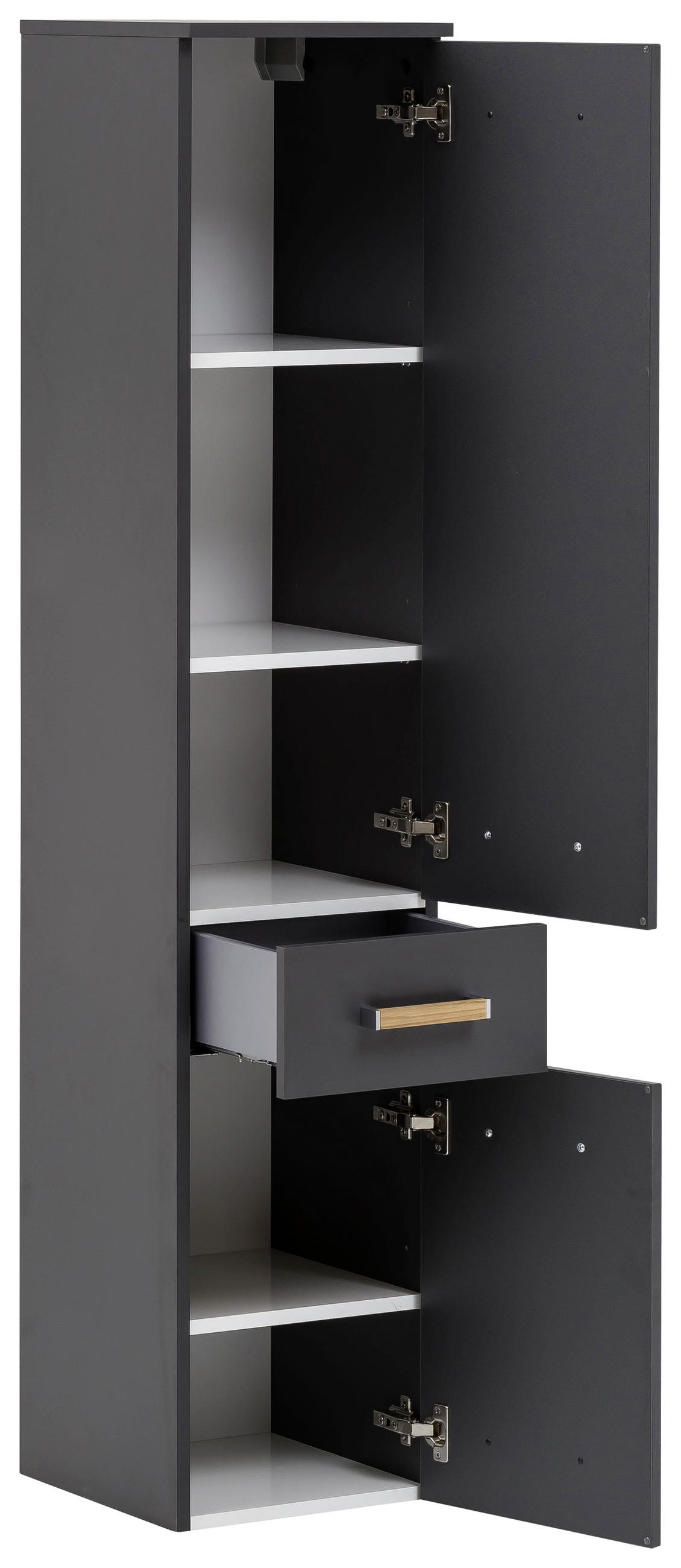 HOCHSCHRANK 32,7/160,1/35,3 cm  - Anthrazit, MODERN, Holz/Holzwerkstoff (32,7/160,1/35,3cm) - Stylife