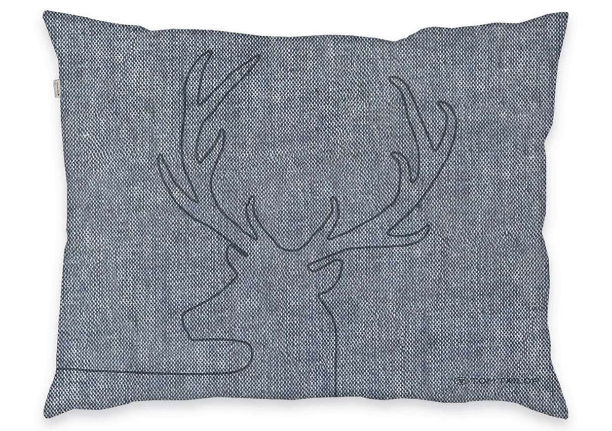 BETTWÄSCHE Tom Tailor Melangeflanell-Bettwäsche Renforcé 140/200 cm  - Blau, Basics, Textil (140/200cm) - Herding