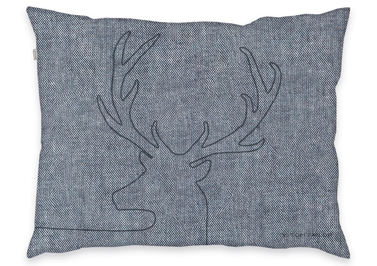 BETTWÄSCHE Tom Tailor Melangeflanell-Bettwäsche Renforcé 140/200 cm  - Blau, Basics, Textil (140/200cm) - Herding