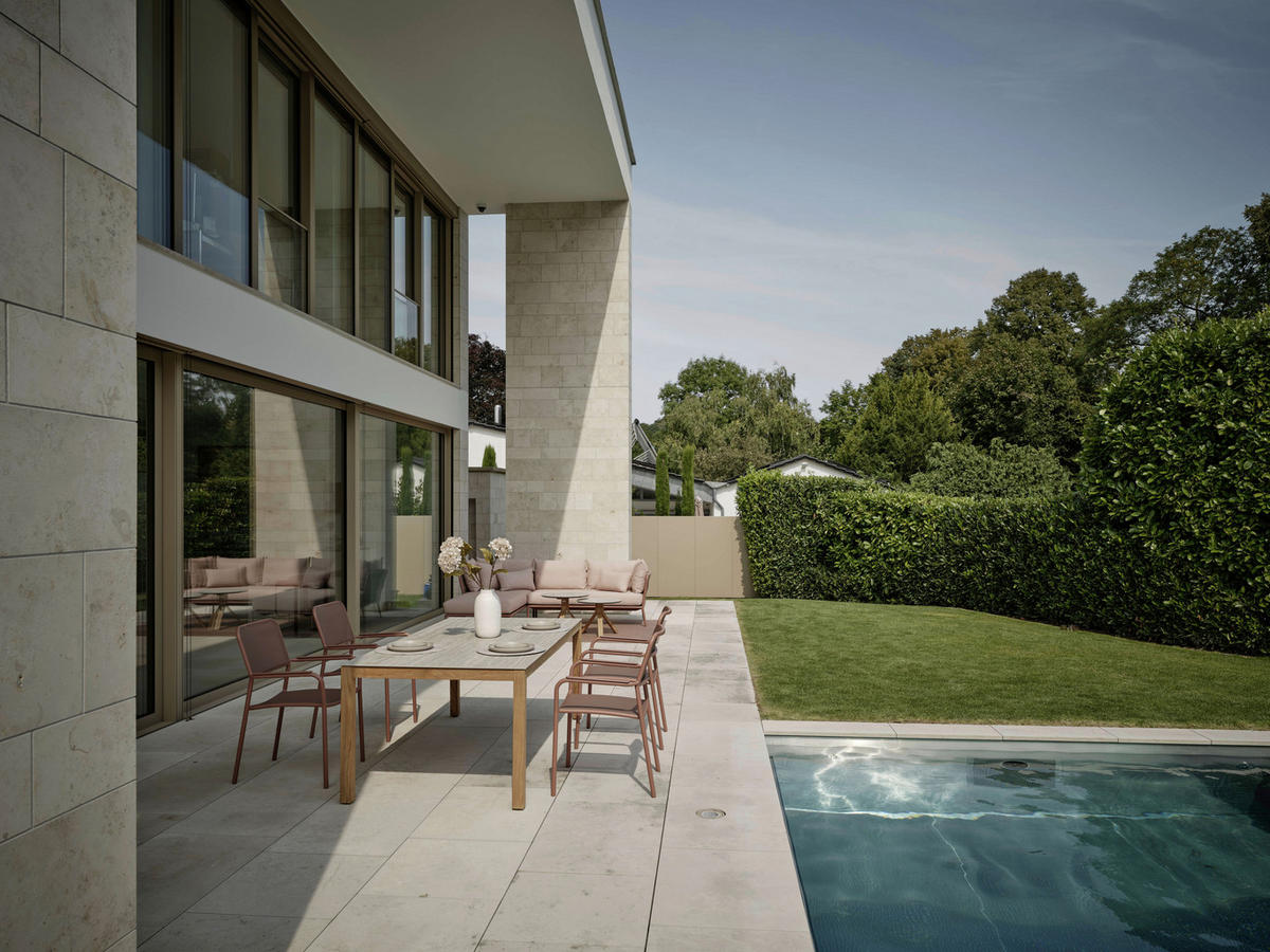 STAPELSESSEL Aluminium Terracotta  - Terracotta, Basics, Textil/Metall (61/89/59cm) - Stern