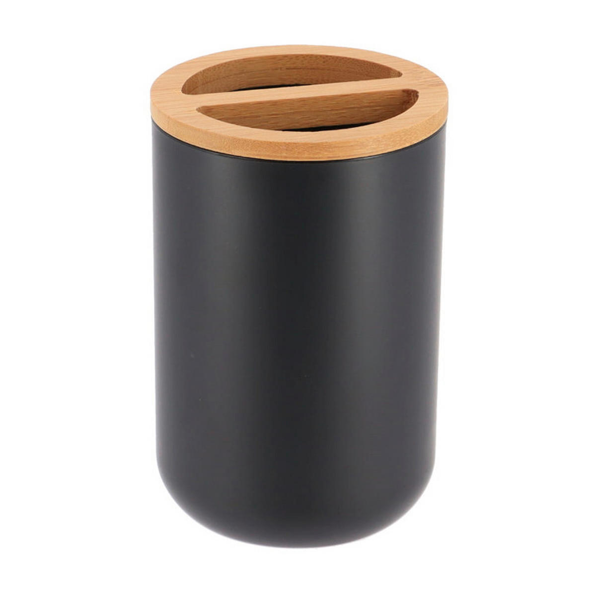 DRŽALO ZA ZOBNE ŠČETKE - črna, Basics, umetna masa/les (7,2/11/0,1cm) - Homeware