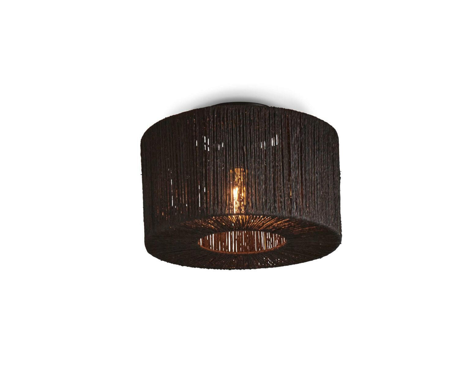 DECKENLEUCHTE GOOD&MOJO 30/16 cm - Schwarz, Trend (30/16cm) - Good & Mojo