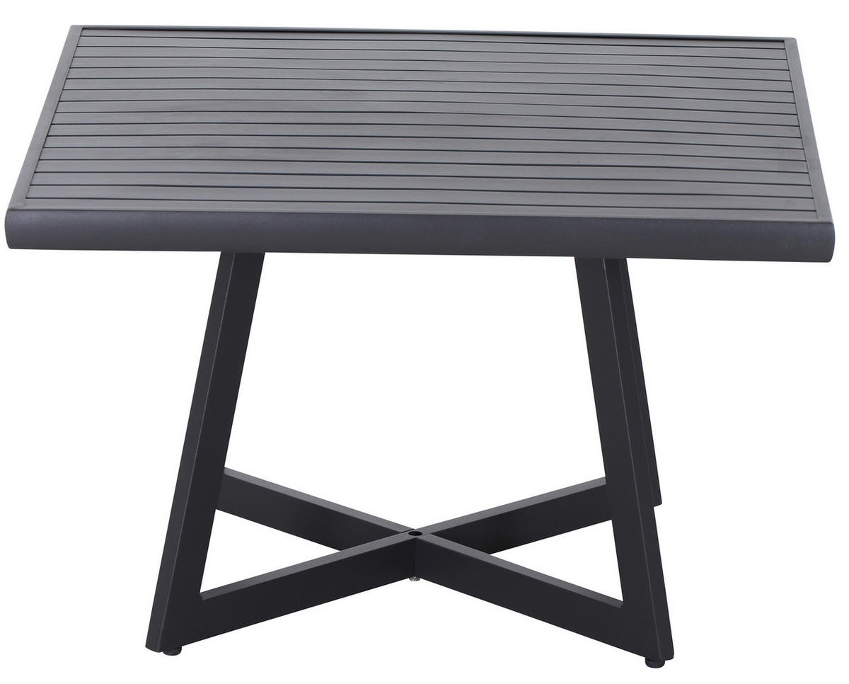 LOUNGETISCH 70/70/45 cm  - Anthrazit, KONVENTIONELL, Metall (70/70/45cm) - Siena Garden