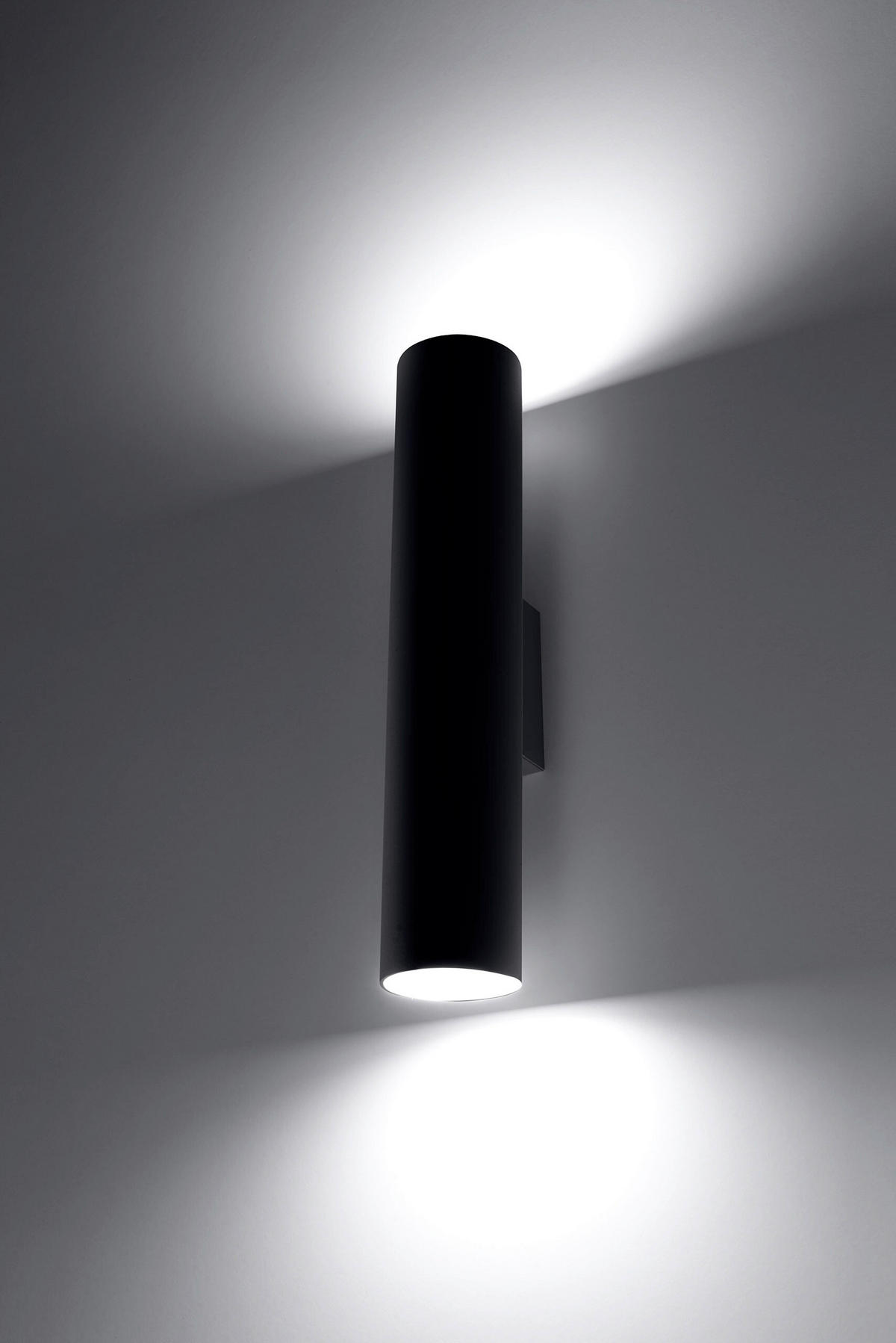 WANDLEUCHTE LAGOS 6/8/30 cm  - Schwarz, KONVENTIONELL, Metall (6/8/30cm)
