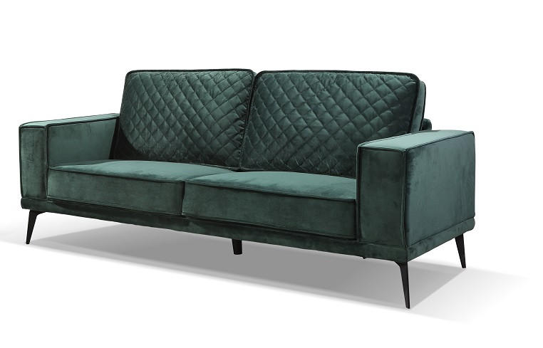 TROSJED drvo, metal, tekstil  tamno zelena    - tamno zelena/crna, Trend, drvo/metal (190/84/88cm) - Xora
