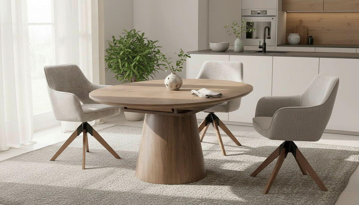 STOLICA S NASLONOM ZA RUKE  taupe, boje oraha  drvo, metal, tekstil      - boje oraha/taupe, Moderno, drvo/metal (60/89/65,5cm) - Livetastic