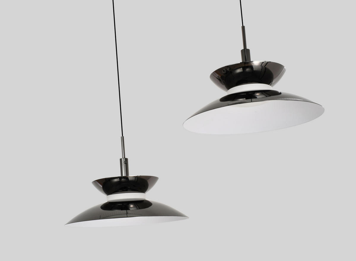 LED-HÄNGELEUCHTE Gubbio 67/150/49 cm  - Schwarzchrom, Design, Metall (67/150/49cm)