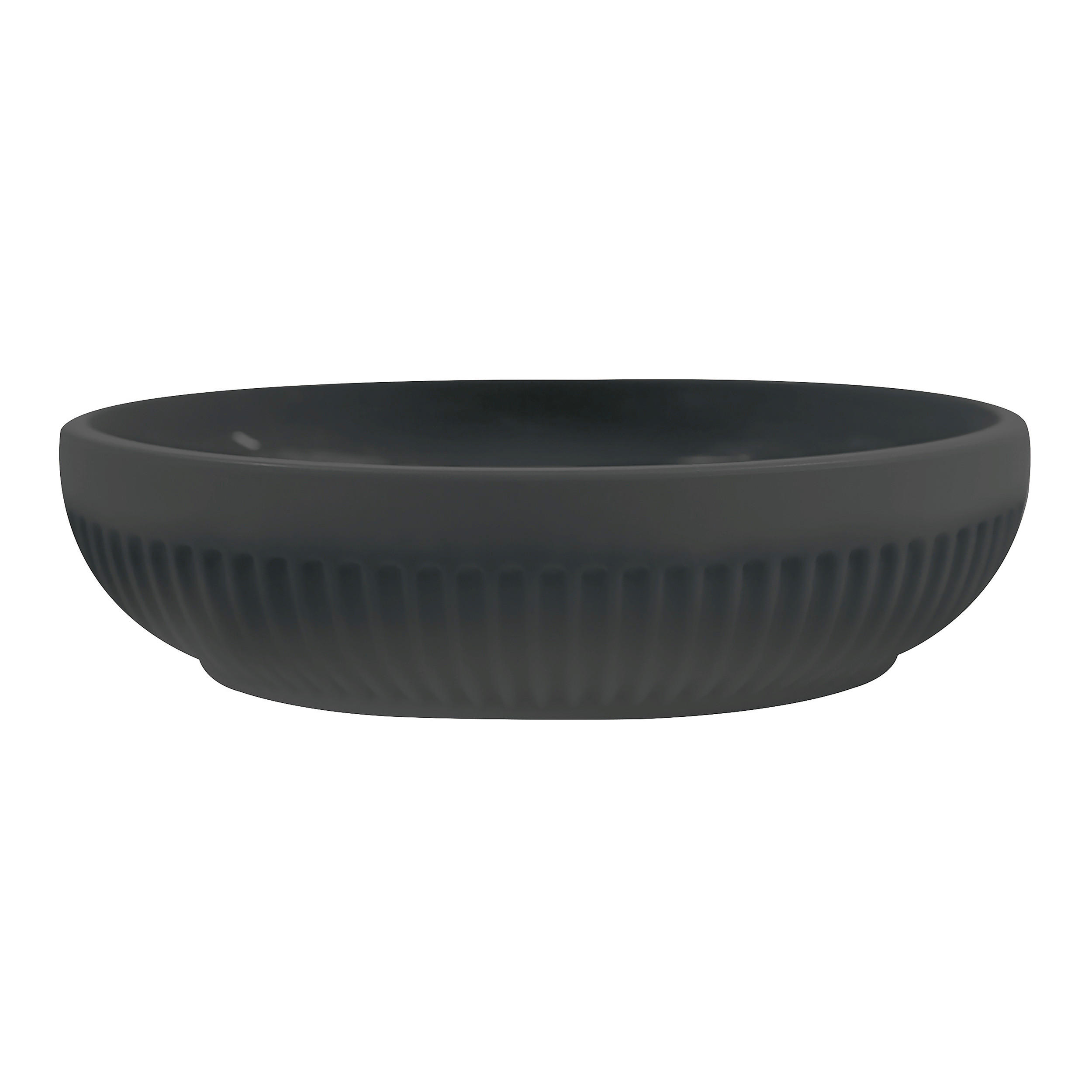 SEIFENSCHALE Kunststoff  - Schwarz, Basics, Kunststoff (11.5/2.8/11.5cm) - MSV