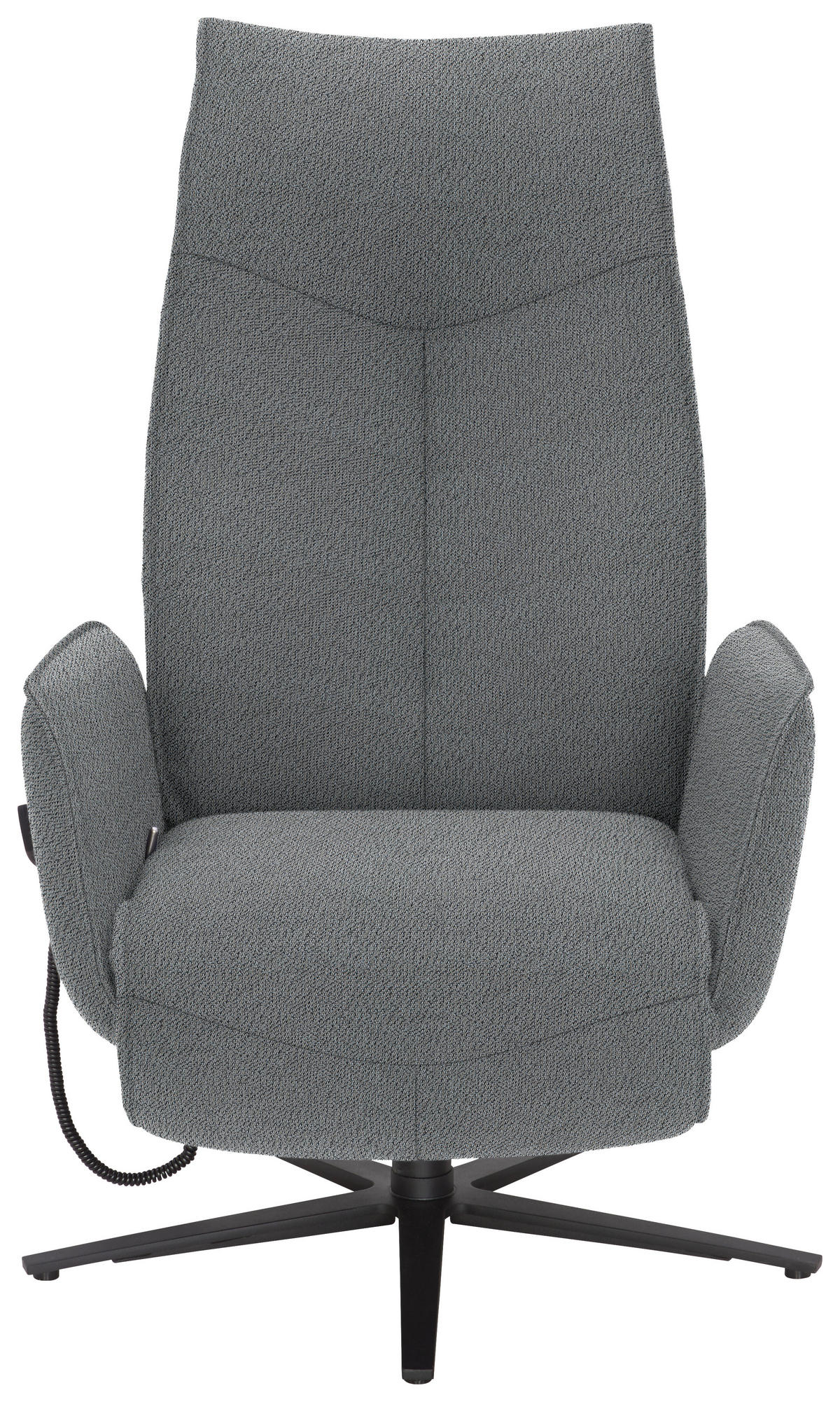 RELAXSESSEL in Textil Hellgrau  - Anthrazit/Hellgrau, Design, Textil/Metall (71/114/84cm) - Johann Jakob