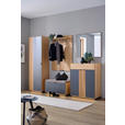 GARDEROBE 6-teilig  in 250/200/42 cm  - Eichefarben/Grau, Natur, Holz/Holzwerkstoff (250/200/42cm) - Linea Natura