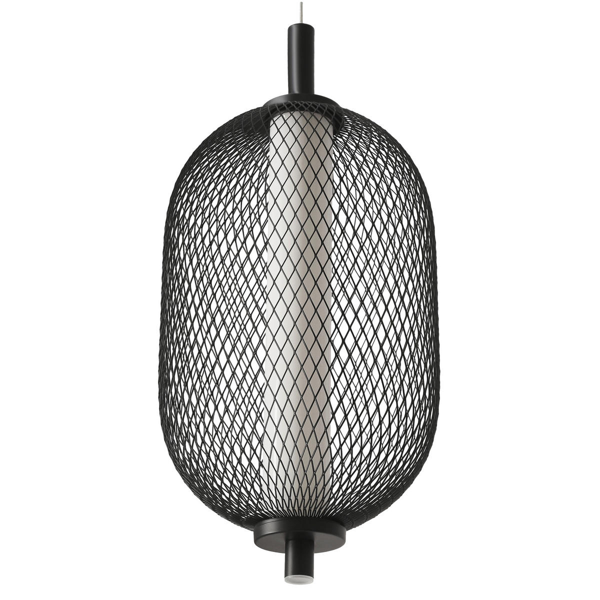LED-PENDELLEUCHTE 15/15/140 cm  - Schwarz/Weiß, KONVENTIONELL, Kunststoff/Metall (15/15/140cm)