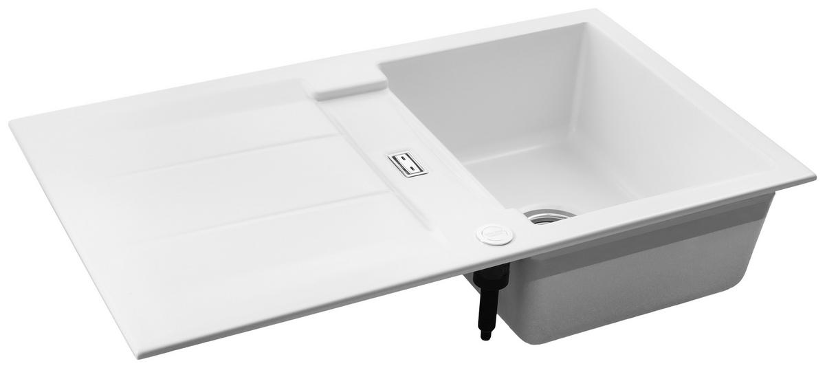 SPÜLE 52910213  - Weiß, Basics, Keramik (87/20/51cm) - Dieter Knoll