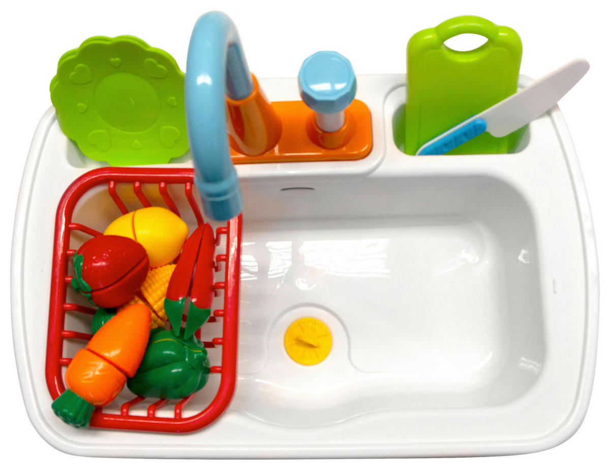 TILLBEHÖR LEKSAKSKÖK - vit/blå, Klassisk, plast (40/30/26cm)