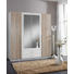 DREHTÜRENSCHRANK 4-türig Eichefarben, Weiß - Eichefarben/Alufarben, Design, Holzwerkstoff/Kunststoff (180/197/58cm) - Carryhome