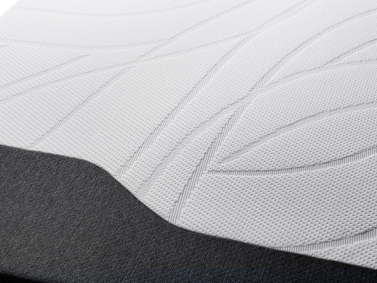 MATRATZE HYBRID FORM PLUS-HYBRID 80/200 cm Höhe ca. 25 cm  - Anthrazit/Weiß, Basics, Textil (80/200cm) - Tempur