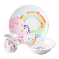 SET DJEČJEG POSUĐA  KINDERTRÄUME  - bijela/ružičasta, Konvencionalno, keramika (21/21/20cm) - Seltmann Weiden