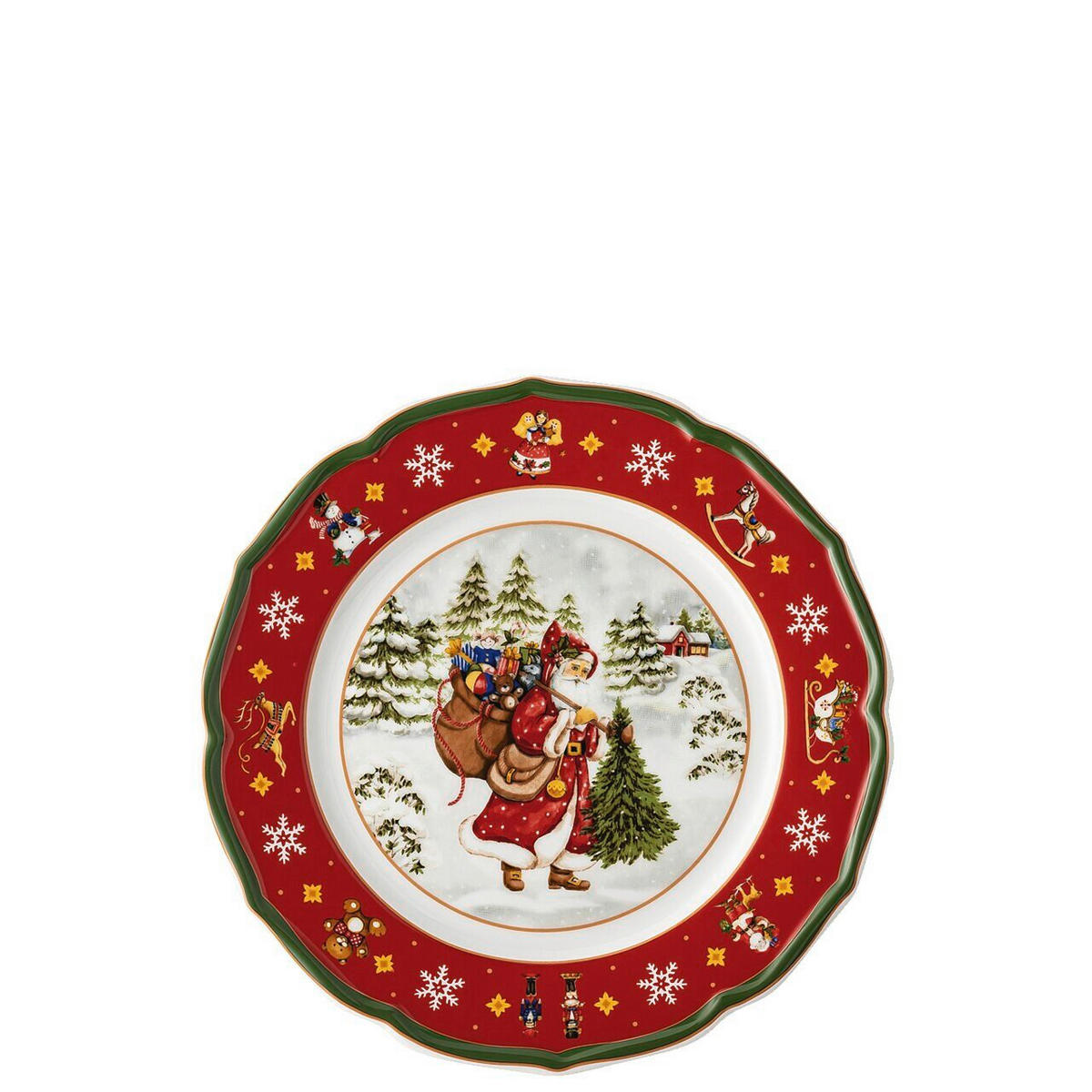 TAFELSERVICE Multicolor Happy Wintertime - H. Wintertime Red 18-teilig 6 Personen  - Multicolor, Basics, Keramik - Hutschenreuther