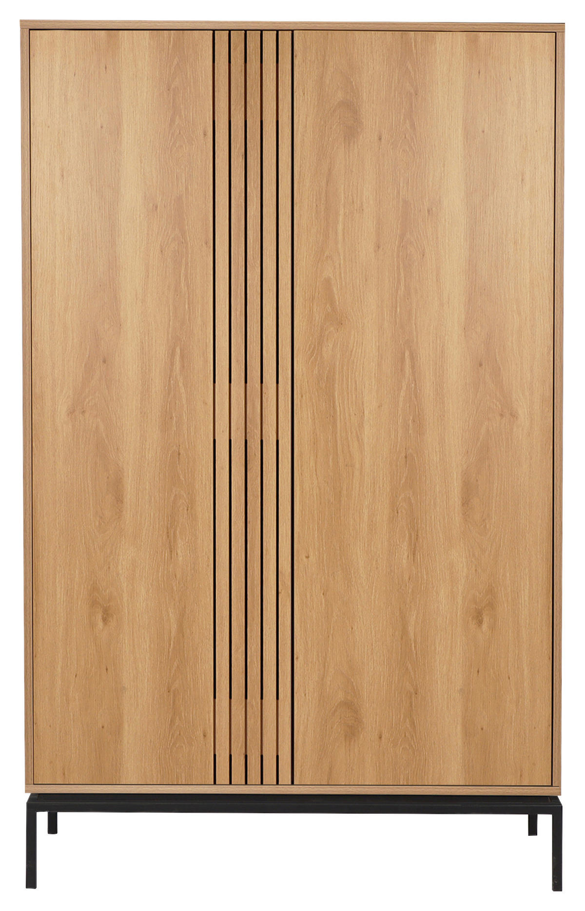 ESKÜVŐI SZEKRÉNY 110/180/40 cm  - natúr/fekete, Design, faalapú anyag (110/180/40cm) - Xora