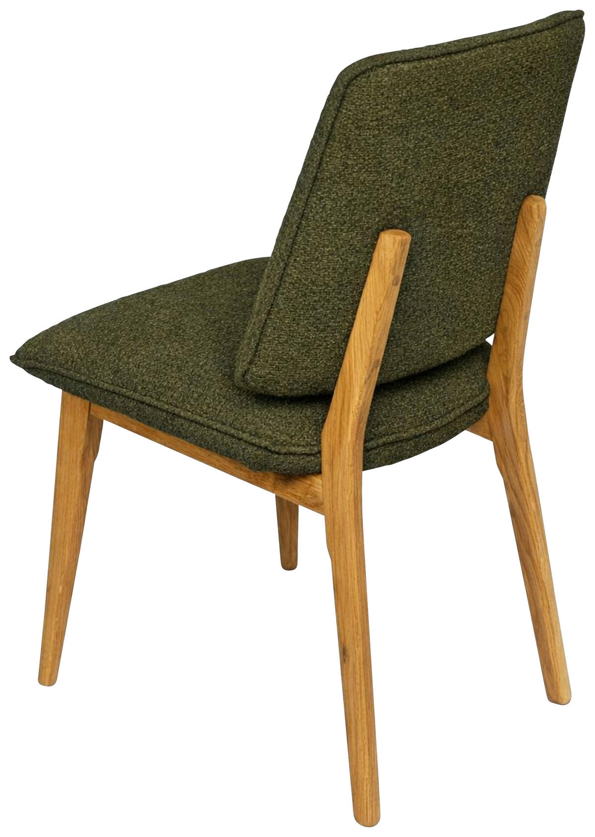 STUHL  Stoffauswahl Webstoff  - Eichefarben/Olivgrün, MODERN, Holz/Textil (48/89,5/60cm) - Carryhome