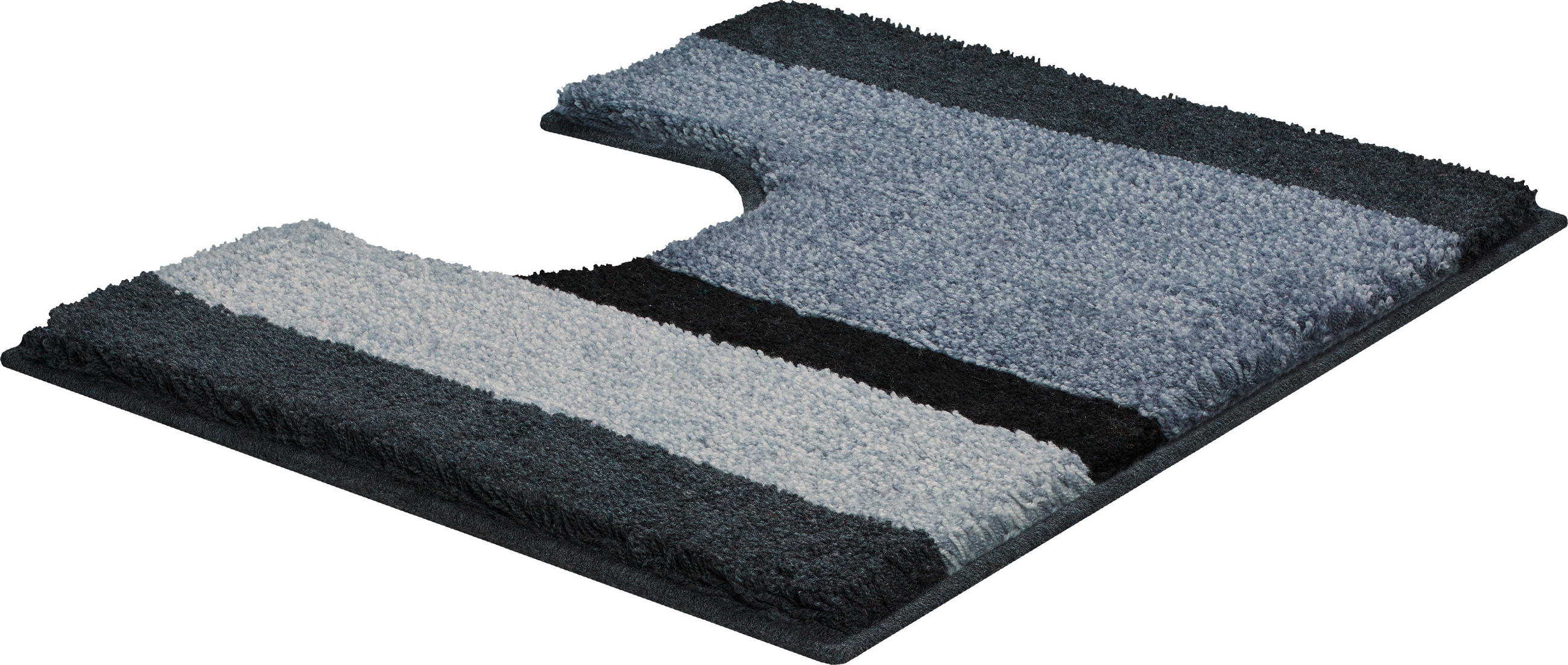 WC PREDLOŽKA, 49/60 cm - antracitová, Basics, textil/plast (49/60cm) - Grund