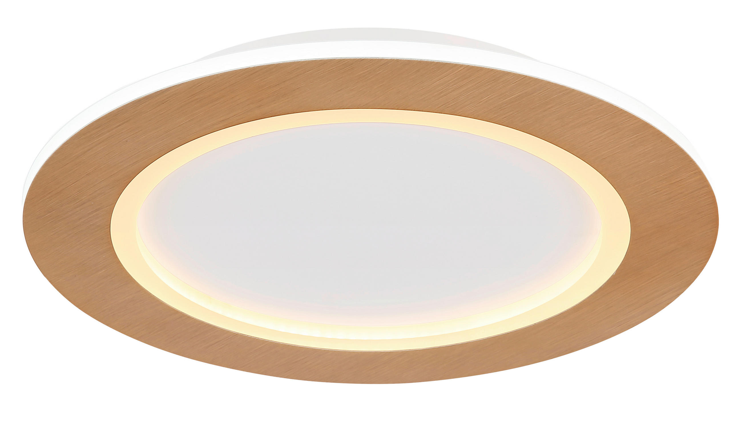 LED-DECKENLEUCHTE 40/5 cm   - Opal/Weiß, Basics, Kunststoff/Metall (40/5cm) - Globo