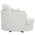 SESSEL in Chenille Creme  - Creme/Schwarz, KONVENTIONELL, Textil/Metall (115/72/115cm) - Carryhome