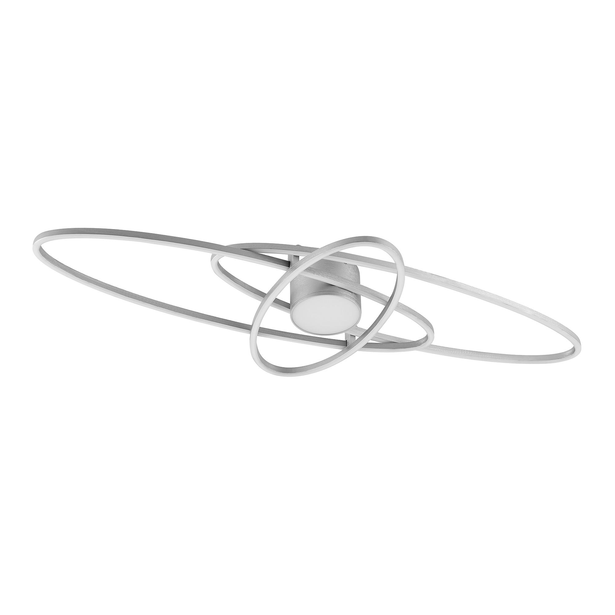 Novel Led-Deckenleuchte Cuva Nickel 43x8.5x101 cm