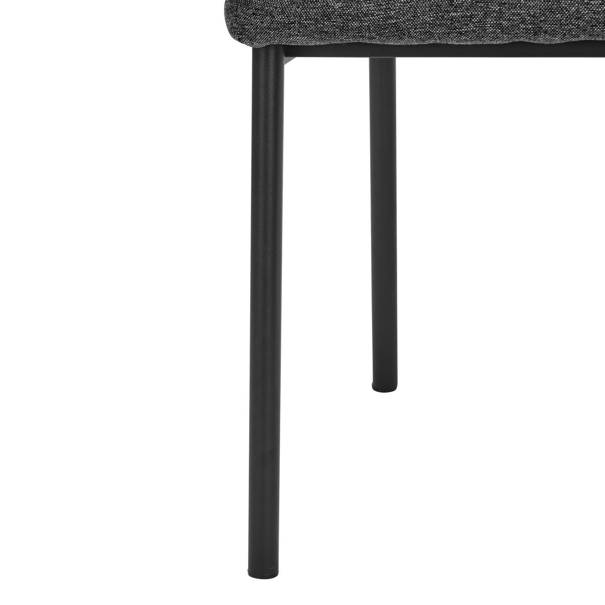 SCAUN in metal, textil antracit  - antracit/negru, Modern, metal/textil (46/86/53cm) - MID.YOU