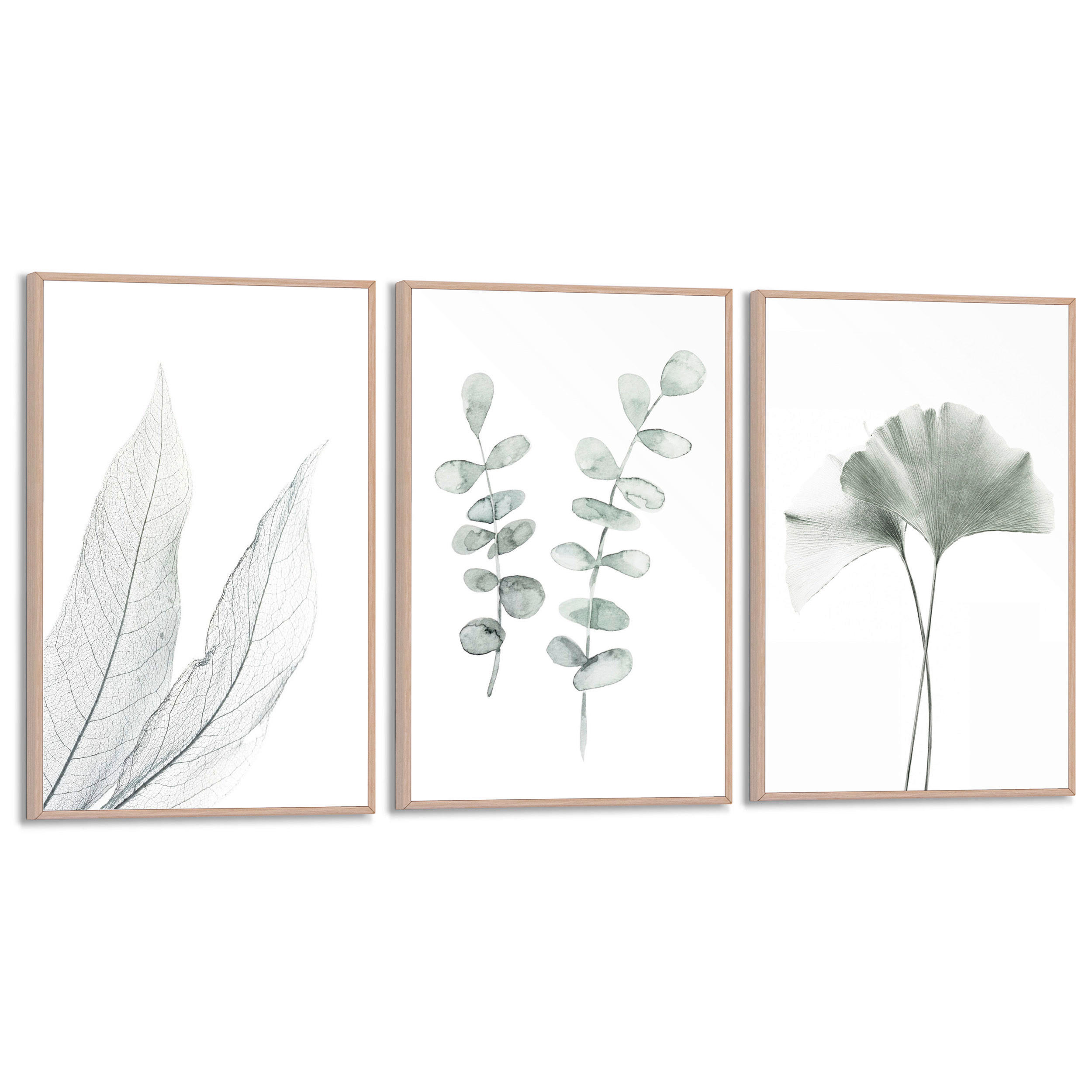 BILDERSET - Weiß, Basics, Holz (60/30/2cm) - Reinders!