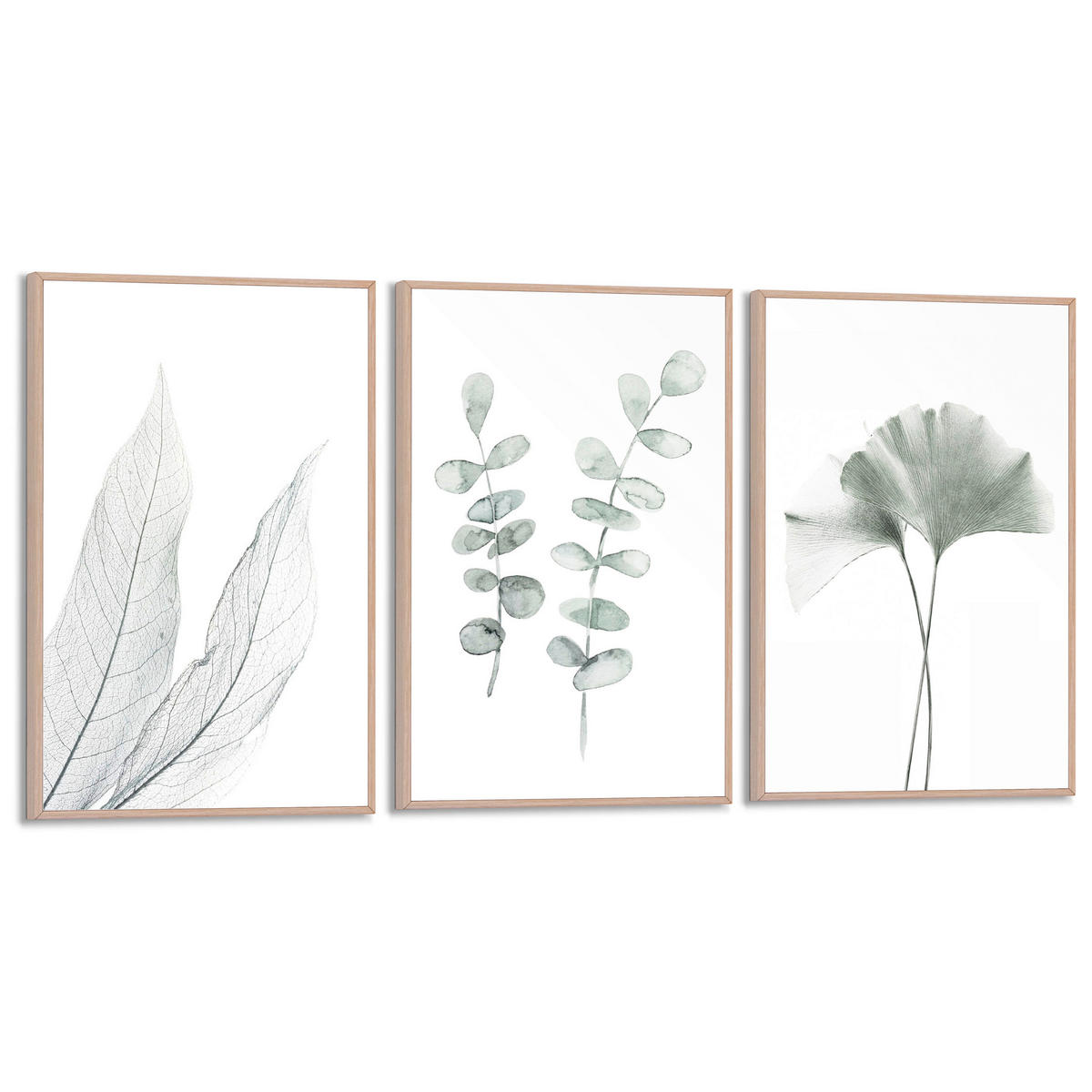 BILDERSET - Weiß, Basics, Holz (60/30/2cm) - Reinders!