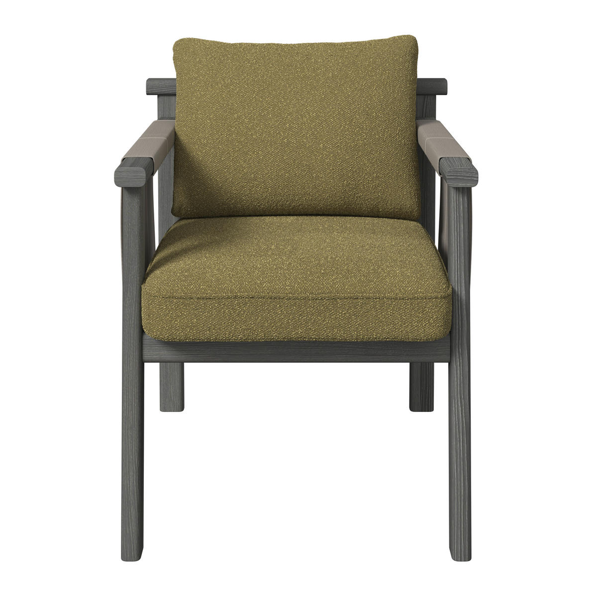 GARTENSTUHL Esche Grau, Grün, Eschefarben  - Eschefarben/Grau, ROMANTIK / LANDHAUS, Holz/Textil (64/73/64,5cm) - Dieter Knoll