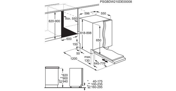 GESCHIRRSPÜLER DKDT2651SK  - Edelstahlfarben, Basics, Metall (59,6/81,8/55cm) - Dieter Knoll