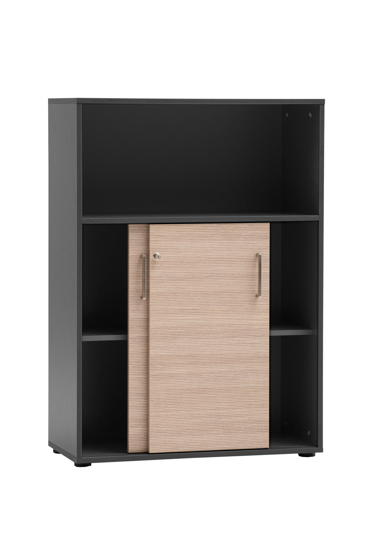 AKTENSCHRANK 80,1/113,4/38,2 cm  - Anthrazit/Beige, MODERN, Holzwerkstoff (80,1/113,4/38,2cm) - MID.YOU