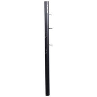 GARDEROBENPANEEL  in 8/185/4 cm  - Chromfarben/Schwarz, Basics, Holzwerkstoff/Metall (8/185/4cm)