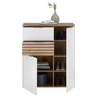 KOMMODE  in 85/105/38 cm  - Dunkelgrau/Silberfarben, Design, Holzwerkstoff/Kunststoff (85/105/38cm) - MID.YOU