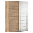 SCHWEBETÜRENSCHRANK  in Sonoma Eiche  - Sonoma Eiche, Design, Glas/Holzwerkstoff (162/223/68cm) - Novel