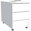 ROLLCONTAINER Weiß  - Weiß, MODERN, Holzwerkstoff (39/55/70cm) - MID.YOU