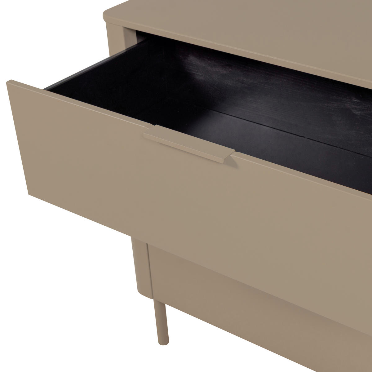 KOMMODE Gunnar  in 94/93/52 cm  - Schlammfarben/Schwarz, Design, Holz/Metall (94/93/52cm) - Livetastic