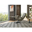 RELAXSESSEL in Leder Greige  - Greige/Schwarz, Design, Leder/Metall (76/110/86cm) - Dieter Knoll