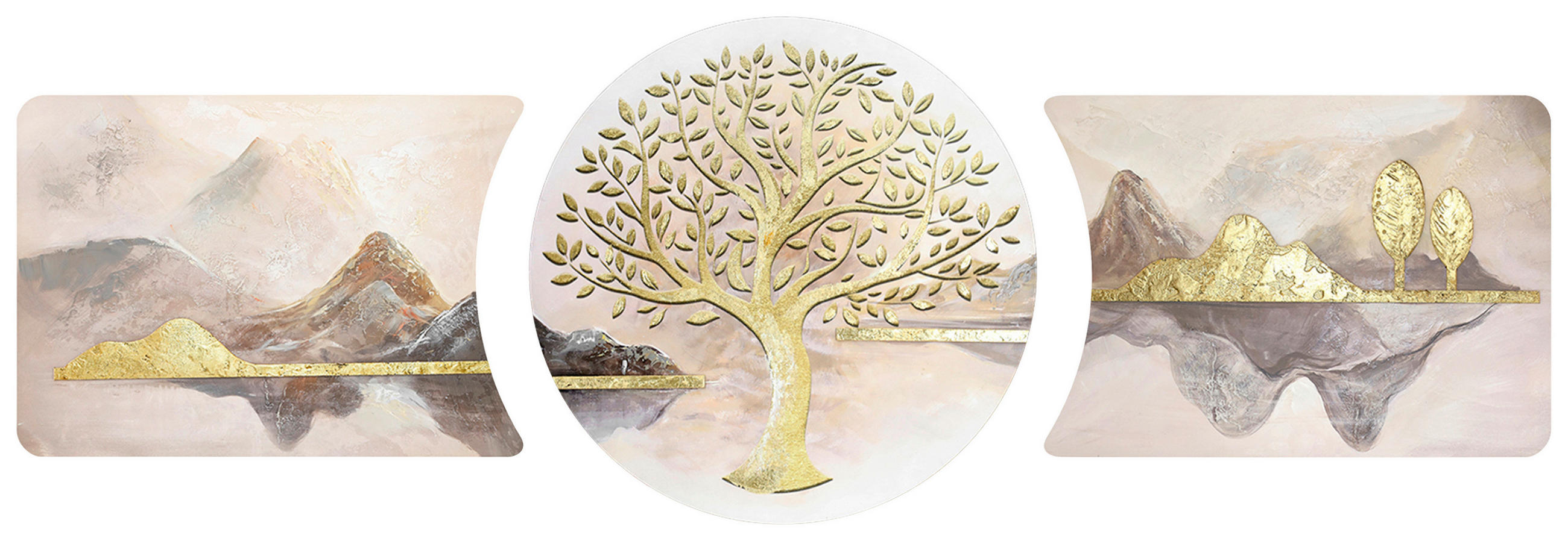 Monee OLEJOMALBA, krajina a příroda, stromy, hory, 150/50 cm