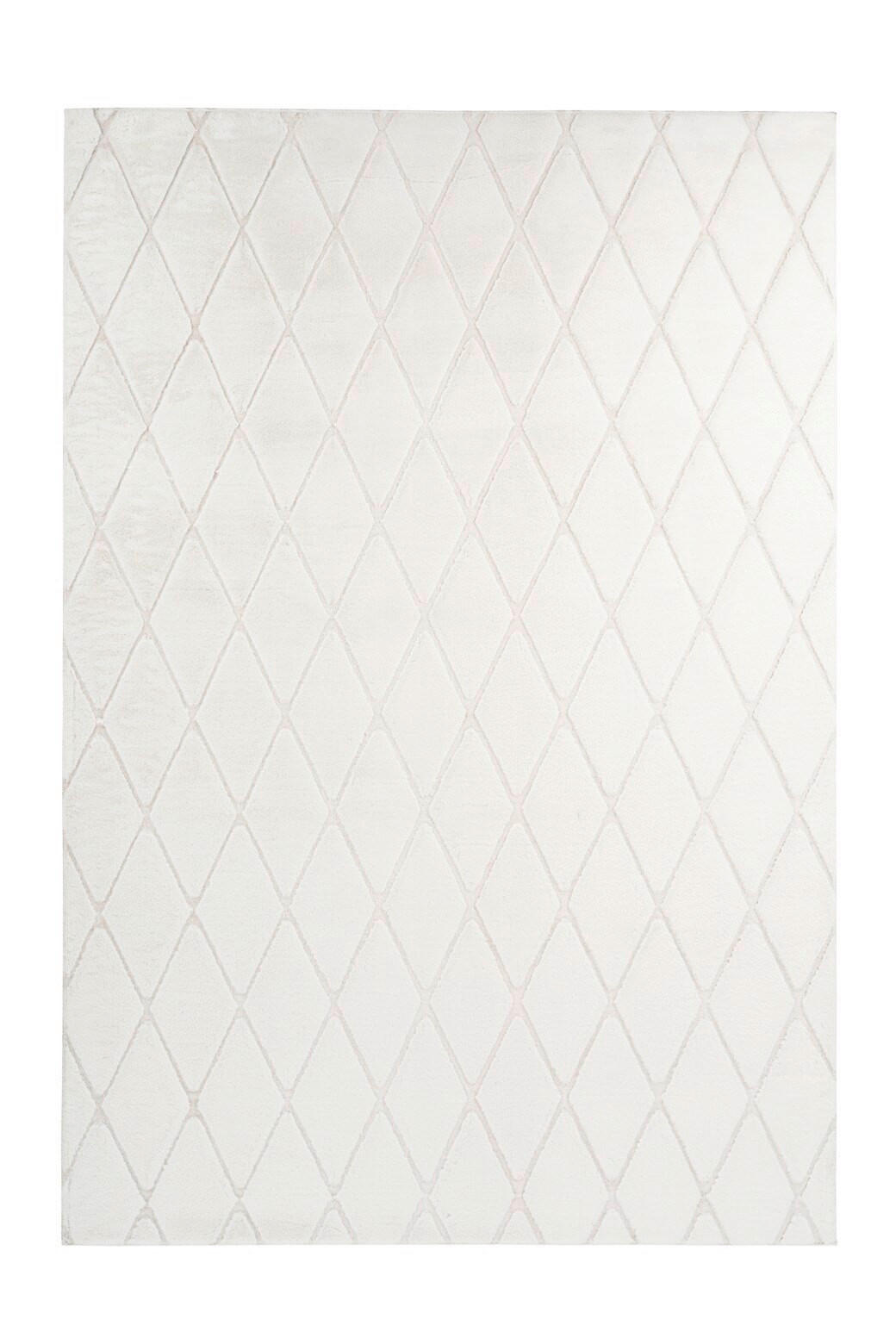 PREPROGA  Vivica 225 Weiß / Creme     160/230 cm    taftano  krem barve, bela  - krem barve/bela, Konvencionalno, tekstil (160/230cm) - Kayoom