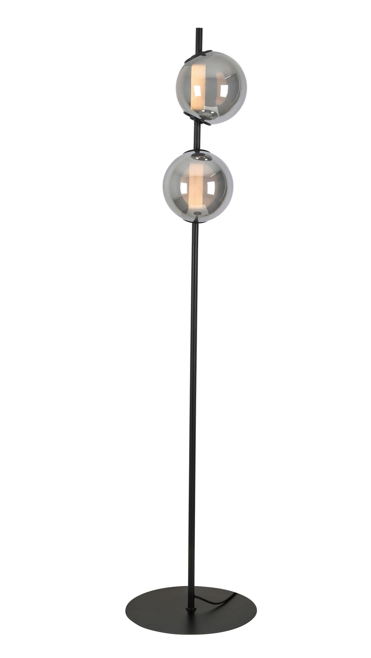LED-STEHLEUCHTE - Chromfarben/Schwarz, Design, Glas/Kunststoff (34/168cm) - Dieter Knoll