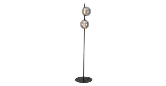 LED-STEHLEUCHTE 34/168 cm    - Chromfarben/Schwarz, Design, Glas/Kunststoff (34/168cm) - Dieter Knoll